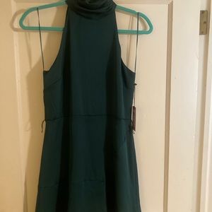 Vince Camino green halter dress